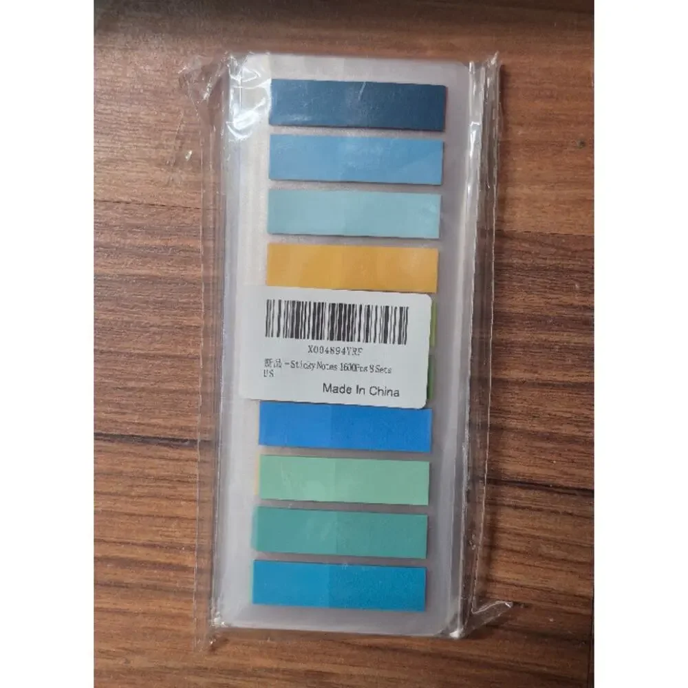 Amazon 1600 Piece Sticky Notes Post-It Strips for Reading Bookmark Annotating s2